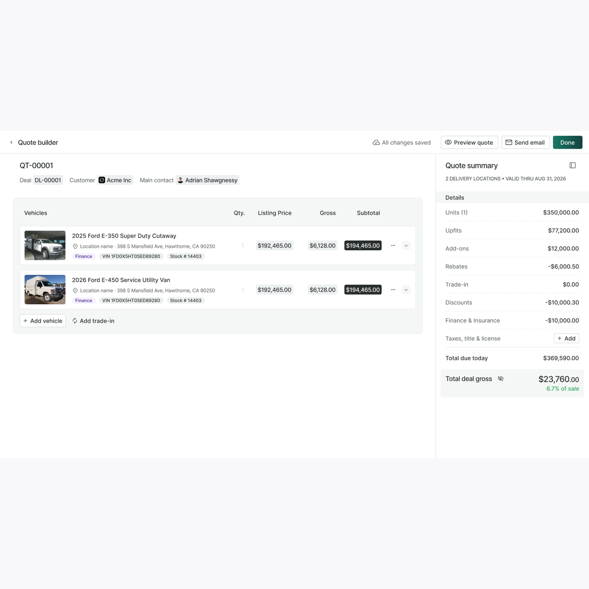 Work Truck Solutions Commercial CRM