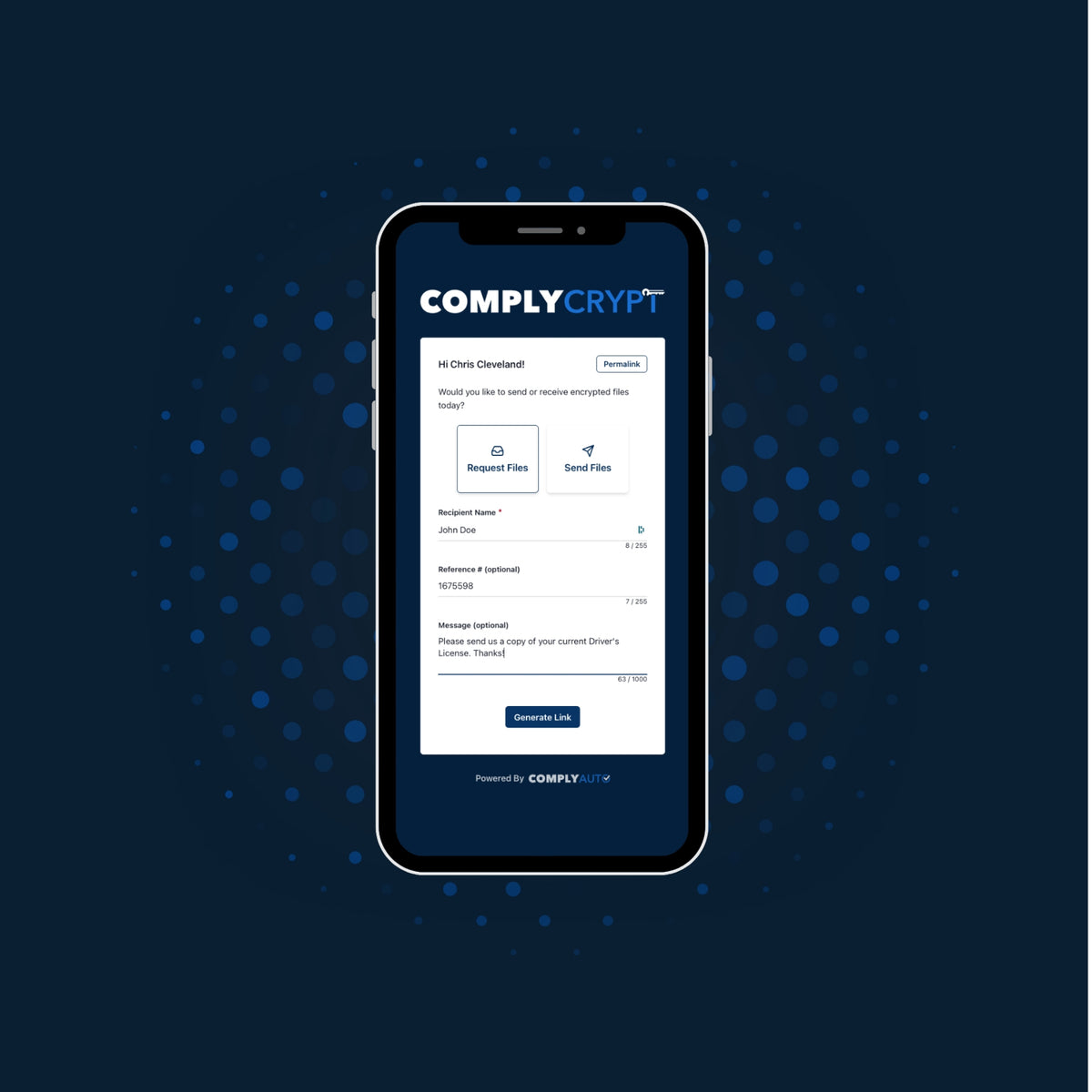 ComplyCrypt Encrypted Messages