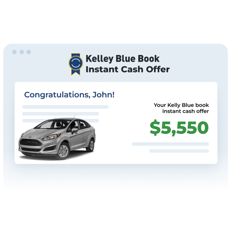 Kelley Blue Book® Instant Cash Offer Expert Appraisal