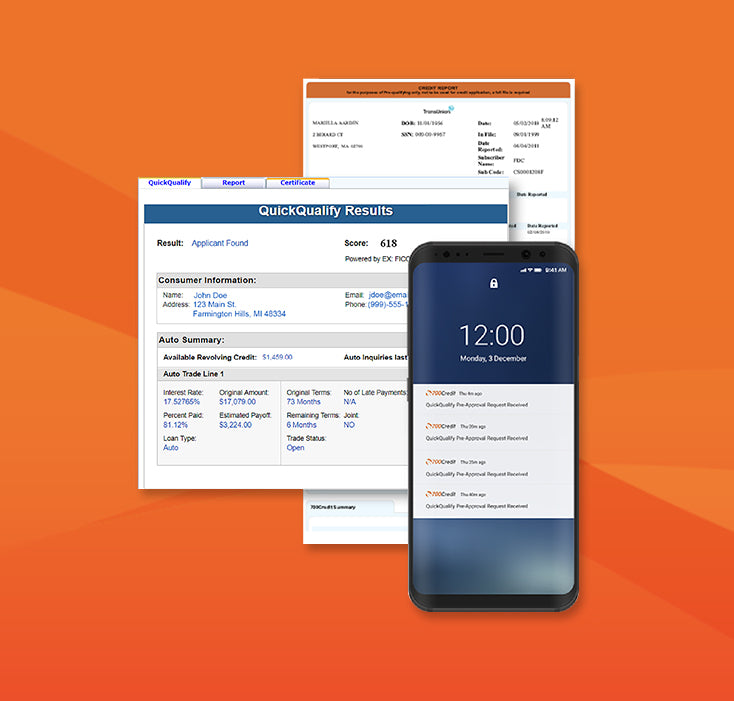 Quick Scan results mockup on devices