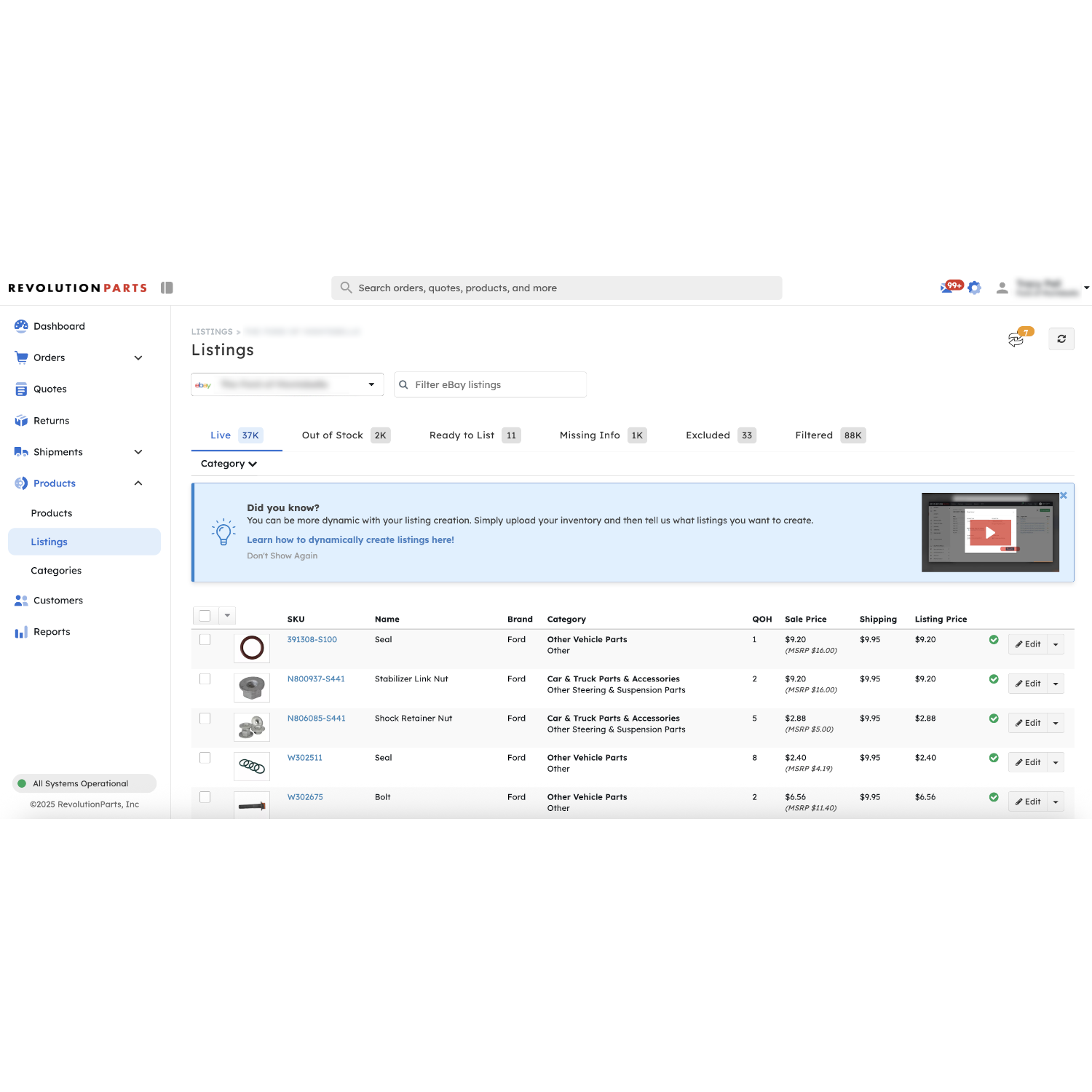 Parts eCommerce Platform for Ford & Lincoln