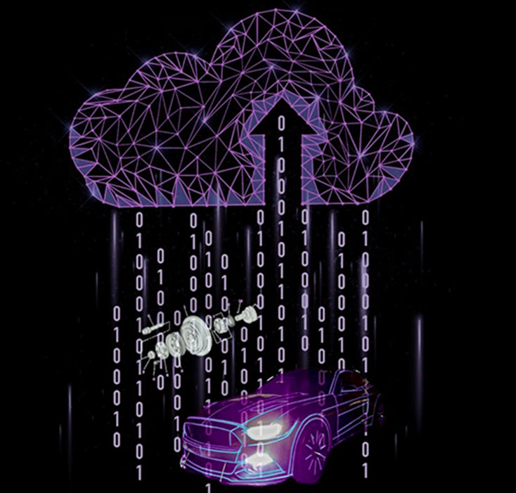 car tech background cloud